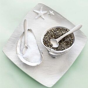 Amos Pewter Sea Shell Salt & Pepper Set